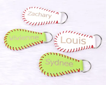 Personalizuotas beisbolo raktų pakabukas, pasirinktinis beisbolo raktų pakabukas, raktų pakabukas, raktų pakabukas, individualizuotas odinis raktų pakabukas, pasirinktinis softbolas