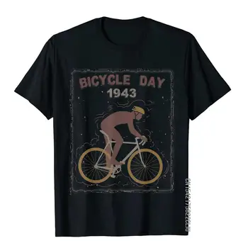 Dviračio diena 1943 m. marškinėliai Funny Cycling Tee Hip HopStreet marškinėliai Dizainerio medvilnės vyrų geriausi marškinėliai