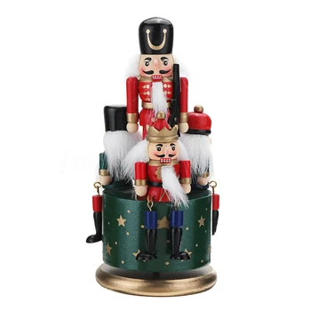 Vaikų apvalus pagrindas Pasidaryk pats medinis riešutmedis Kareivis Žaisliniai amatai Namų dekoravimas Kalėdinės dovanos Muzikos dėžutė Gimtadienis Darbastalio apsauga