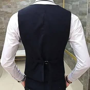Liemenė Vienviečiai laisvalaikio fitas Blazer Slim-fit Formal Business Slims Smart Male Suit Fashion Coat Polyester Men