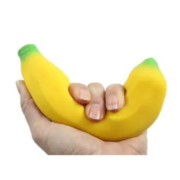 Simuliaciniai vaisiai Dirbtinis bananų dekompresas Išspausti Squish Fidget žaislai Antistresinis streso malšinimas Suaugusiems Žaislas vaikams Dovanoms
