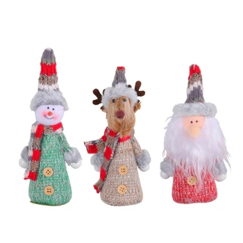 3Vnt Gražiai pagamintos eglutės dekoracijos Šventinis pakabinamas pakabukas Dekoras 2024 Navidad dovana vaikams