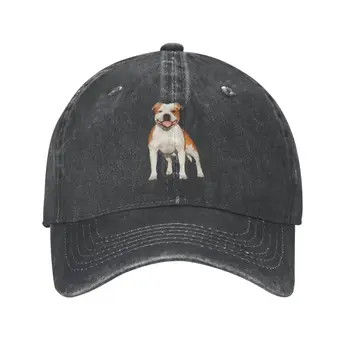 Classic Unisex Cotton American Pit Bull Terrier Beisbolo kepuraitė Suaugusiųjų reguliuojama tėčio kepurė Moterys Vyrai Sportas
