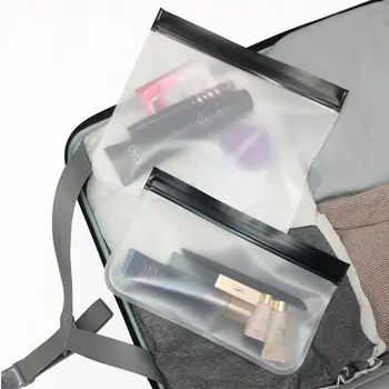 Fashion Simple Travel Female Wash Pouch Zipper Toiletreikmenų krepšys Laikymo krepšys Sandarinimo krepšys Skaidrus kosmetikos krepšys Makiažo dėklas