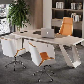 Dizaineris Mados biuro stalas Profesionalūs stalčiai Mokymasis Mediniai ilgi stalo stalai Grindys Mesa Computador Namų baldai