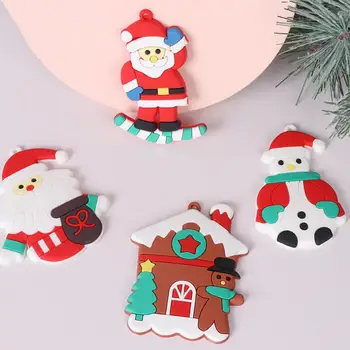 Kalėdinių kojinių papuošalai Šventinis šventinis dekoras 12vnt Kalėdinių sausainių žmogus Sniego senis Kalėdų senis Kojinių namų papuošalai Kalėdų eglutė