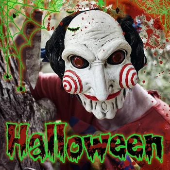 Helovinas matė 10 siaubo demonų vaiduoklių galvos viršelio kaukė Cosplay pjūklas X filmo figūra baisus žudikas latekso šalmas vakarėlio kostiumo kaukė dovana