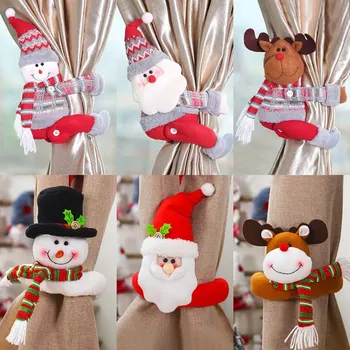 Kalėdinės dekoracijos Šviečiančios kabančios varpinės sagės ženkliukas Senis Sniego senis Meška Kalėdų dovana