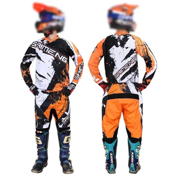 motokroso įrangos komplektas vaikams kalnų kalnų lenktynių kostiumas Jaunimo vaikai Džersis Pantas Enduro Dviratis berniukas mergaitė MX BMX