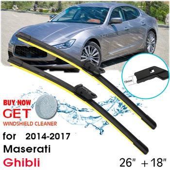 Automobilio valytuvas Priekinio lango priekinio stiklo guminis silicio papildymo valytuvas, skirtas Maserati Ghibli 2014-2017 LHD / RHD 26