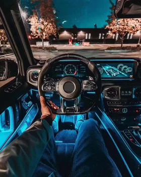 Automatinio modifikavimo konvertavimas Kėbulo rinkiniai Anglies pluošto vairas Mercedes-Benz AMG naujo stiliaus kėbulo komplekto vairas