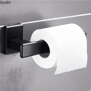 DyuIhrsimple juodos erdvės aliuminio sieninis ritininio popieriaus laikiklis popierinis rankšluosčių strypas tualetinio popieriaus laikiklis tualetinio popieriaus laikiklis vonios kambario aksesuarai