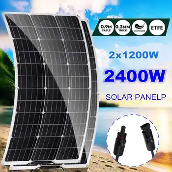 2400W 1200W saulės kolektorius Lankstus saulės elementas 18V ETFE 