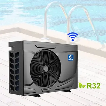 *R32 Nulite warmepumpe Mini SPA baseino šildytuvas DC inverteris mažas oras į vandenį Baseino šilumos siurblio vandens šildytuvas su WIFI