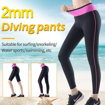 Moteriškos 2mm neopreno kostiumo kelnės Laikykite šilumą Nardymas vandenyje Banglenčių sportas Plaukimas Paviršinis nardymas Scuba Baidarės