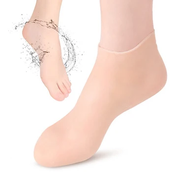 1 Pora pėdų & Rankų priežiūros kojinės Pirštinės Drėkinamosios silikoninės gelinės kojinės Pėdų odos priežiūra Rankų apsaugos priemonės Apsaugos nuo įtrūkimų SPA Namų naudojimas