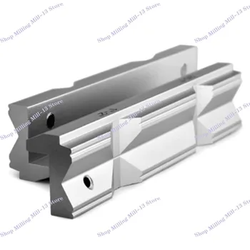 Naujas CNC frezavimo plieno vise kieto žandikaulio armatūra V tipo žandikaulio aliuminio lydinys 4