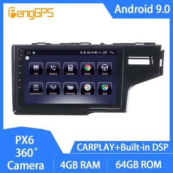 Android 10.0 GPS navigatorius, skirtas Honda Fit 2014-2017 RHD Auto Stereo TouchScreen Multimedia Mirror Link In-Dash Carplay DSP TPMS