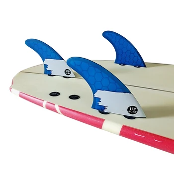 3vnt Surfboard Fin UPSURF FCS Fins Thruster AM2 Tri Fins For Shortboard Big Honeycomb Fiberglas Surf Quilhas Double Tabs 1 Base