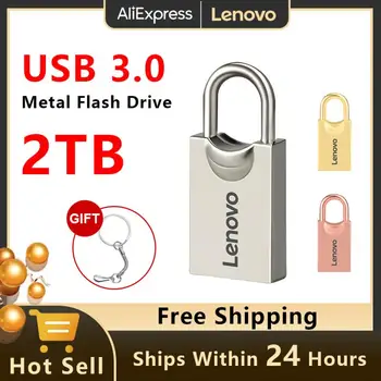 Lenovo 2TB USB atmintinė 128gb USB3.0 Rašiklio įrenginys Vandeniui atsparus 