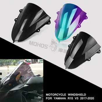 R15V3 17-20 Motociklų priedai Priekinio stiklo vėjo ekrano mastelio komplektas YAMAHA R15 V3 2017-2020 2018 2019 pc Plastikinės dalys