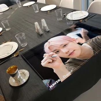 Exo Baekhyun Placemats Vakarienei Stalo dekoravimo priedai Lininio audinio stalo kilimėlis 30X40CM Dovana vaikams