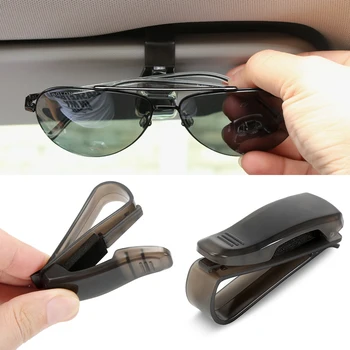 Car Glasses Case Holder Saulės akiniai Clip Car Accessories for Renault kadjar Duster koleos mitsubishi asx RVR outlander pajero