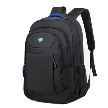 Koledžo studentų kuprinė Vyrai Nailonas didelis juodas vidurinės mokyklos krepšys paaugliams Berniukai Kompiuterio krepšys