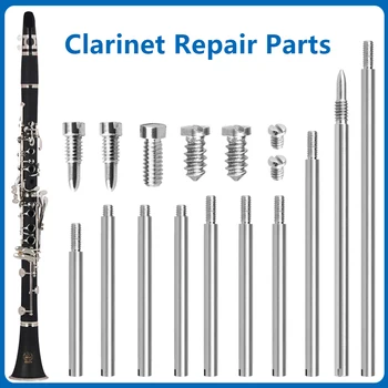 34vnt Klarneto remonto įrankių rinkinys Priežiūros dalys Srieginiai strypų varžtai Klarneto atsarginės dalys Woodwind Instrumentų priedai