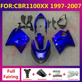 For CBR1100XX CBR1100 xx Blackbird CBR 1100 1996 - 2007 NEW ABS Motorcycle Full Fairing Kit Bodywork fairings kit zxmt set blue