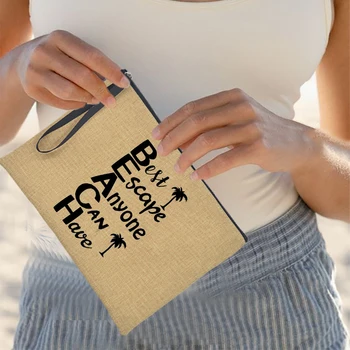 Sankaba Rankinė moterims Vasaros atostogos Kosmetikos organizatoriai Makiažo maišelis Paplūdimys Saulė Lūpų dažų saugojimas Atostogos Moteriškos dovanos