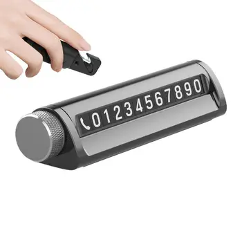 Laikini stovėjimo numeriai Difuzorius Telefono numeris Ekrano plokštelė automobilio prietaisų skydeliui 4 in 1 Telefono numerio ekrano plokštelė Laikina