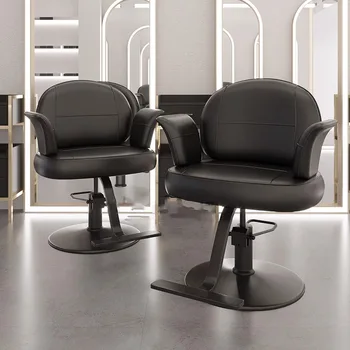 Šampūnas Išmatos Kirpyklos kėdė Makiažas Plaukų plovimas Retro estetikas Nagų technikos kėdė Modernus sedanas Barberia Grožio salono baldai