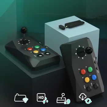 Arcade Fight Stick vairasvirtė televizoriui PC vaizdo žaidimų konsolė Gamepad valdiklis Arkadinis vairasvirtė Mechaninė klaviatūra