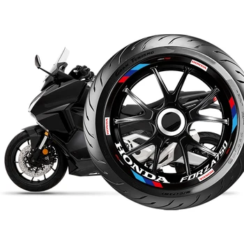 Naudota HONDA FORZA750 motociklų priedams Refit Wheel Hub Decoration Reflective Lipdukų rinkiniai Dviračio ratlankių lipdukai