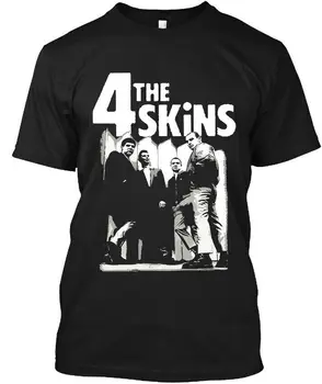 Limited Nauja The 4-Skins English Members Music Group Graphic Retro marškinėliai S-3XL