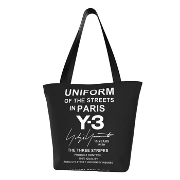 Yuji Yamamoto apsipirkimo krepšys moterų mados drobės pečių rankinės didelės talpos rankinės
