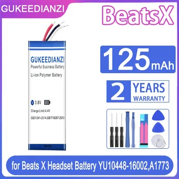 GUKEEDIANZI pakaitinė baterija BeatsX 125mAh Beats X ausinių baterija YU10448-16002,A1773 + nemokami įrankiai