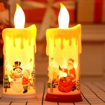 Žvakių šviesa Liepsnojančios kūginės žvakės Kalėdinė elektrinė žvakė Kalėdinė dirbtinė žvakė Dekoratyvinės naktinės lemputės Patvarios