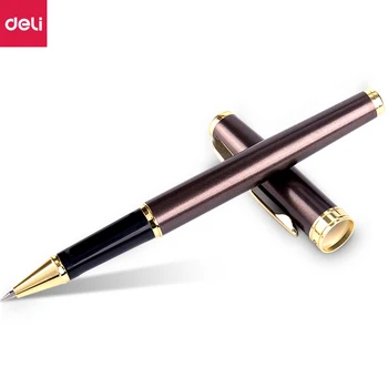 Deli metalinis gelinis rašiklis Džino rašikliai 0.55MM juodo rašalo dovanų dėžutė aliuminio lydinio rašiklis biuro studentams verslo rašikliai