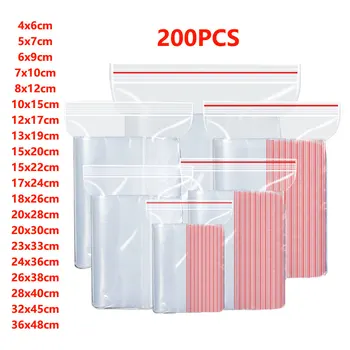 Small Zip Lock plastikiniai maišeliai Uždaromi permatomi maišeliai Vakuuminis laikymo maišelis Skaidrūs maišeliai Ziplock maisto laikymo maišeliai plastikinis užtrauktukas