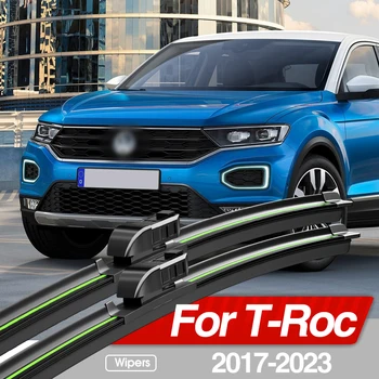 Volkswagen VW T-Roc TRoc 2017-2023 Priekinio stiklo valytuvų mentės 2vnt Priekinio stiklo langų priedai 2018 2019 2020 2021 2022