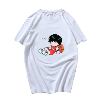 Slam Dunk Japonų anime gatvės drabužiai Unisex marškinėliai Mada Pirmoji Xiangbei komanda Harajuku 100% medvilnė Vyriški vasariniai drabužiai