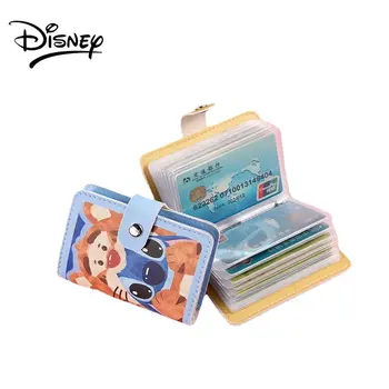 Disney daugiafunkcinis kortelių laikiklis moterims vyrams dygsnis Mikės meškos piniginė kreditinių kortelių krepšys Didelės talpos nešiojama miela piniginė