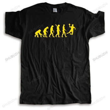 Cotton Tshirt Men Crew Neck Tops New Came Mens t-shirt Evolution handball comic new High Quality man t shirt drop shipping