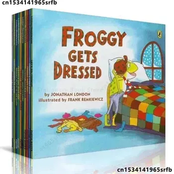 10 Knygos/Rinkinys Moku skaityti Froggy Kids klasikinės istorijos vaikai Ankstyvasis ugdymas Anglų paveikslėlis Istorija skaitymo knyga