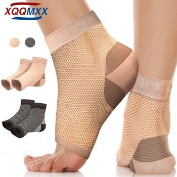 1Pair padų fascito kompresinės kojinės moterims vyrams, geriausia kulkšnies suspaudimo rankovė, suteikia lanko atramą & kulno skausmo malšinimas