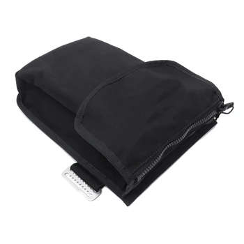 1 PCS Techninis nardymo laikymo krepšys Juodas metalas + audinys Pritvirtinkite prie kojos BCD reguliuojama vandens sportinė nardymo įranga