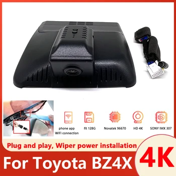 Nauja! Prijunkite ir paleiskite automobilio DVR Wifi kamerą UHD 2160P 4K Dash Cam vaizdo įrašymo įrenginys Originalus Toyota BZ4X 2022 2023 Valdymo telefono programa
