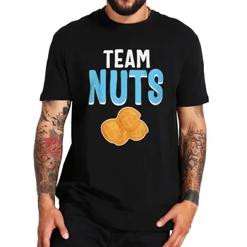 Team Nuts marškinėliai Berniukas Humoristinis stalo žaidimas berniukams Lytis atskleisti juokingą trikotažą Summer Casual 100% medvilniniai minkšti marškinėliai ES dydis